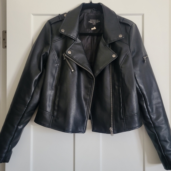 RIVERDALE South Side Serpents Faux Leather Jacket sz L - Like New - Picture 2 of 7
